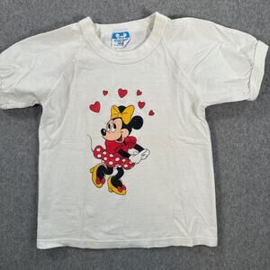 Vintage Disney Character Fashions Minnie Mouse Tee Shirt Child's Medium 80s